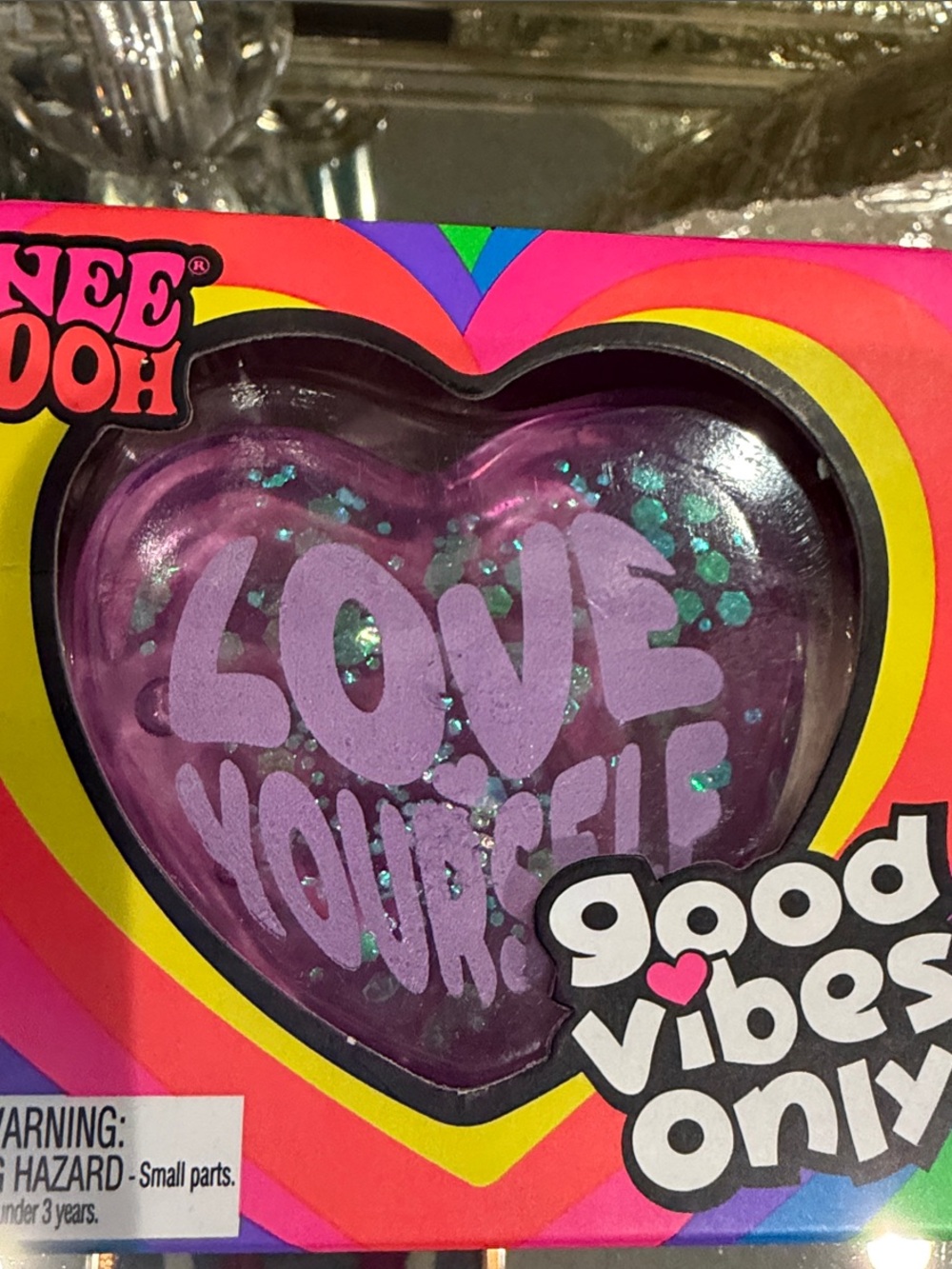 Needoh Good Vibes Only Purple 'Love Yourself' Heart
